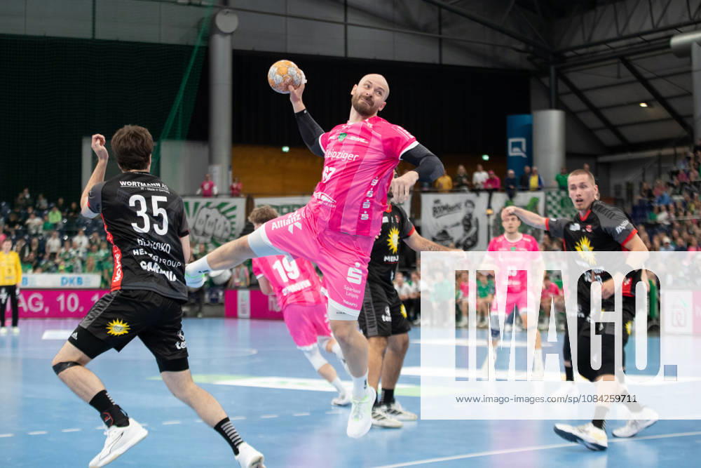 Handball, HBL2: SC DHfK Leipzig - TuS N-Lübbecke; 08.10.2026 Moritz Preuss (67, SC DHfK Leipzig). Handball, 2. Bundesliga, Saison 2026 2027, 7. Spieltag: SC DHfK Leipzig vs. TuS N-Lübbecke am 08.10.2026 in der Quarterback Immobilien Arena Leipzig.