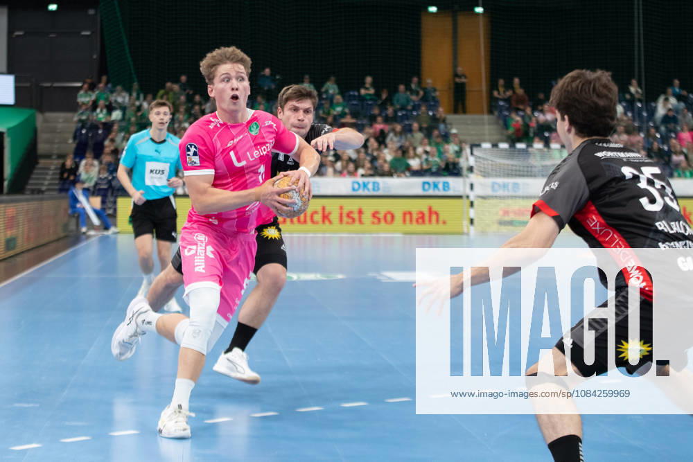 Handball, HBL2: SC DHfK Leipzig - TuS N-Lübbecke; 08.10.2026 Finn Schroven (19, SC DHfK Leipzig). Handball, 2. Bundesliga, Saison 2026 2027, 7. Spieltag: SC DHfK Leipzig vs. TuS N-Lübbecke am 08.10.2026 in der Quarterback Immobilien Arena Leipzig.