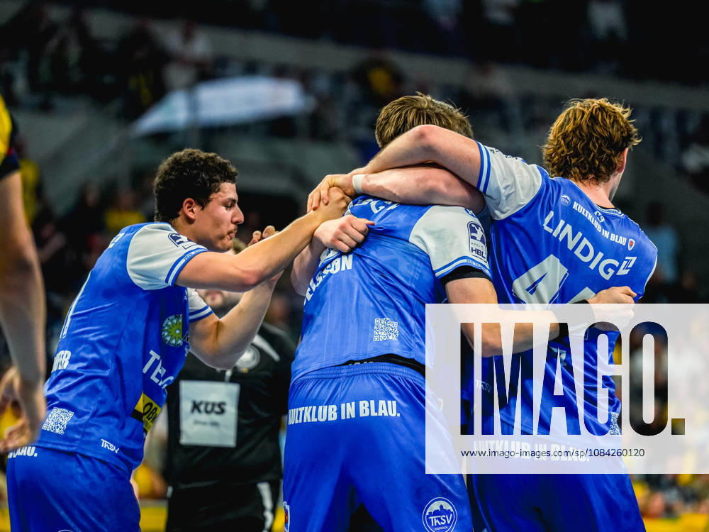 Handball Opel HBL, Rhein-Neckar Loewen - ThSV Eisenach v.l. Jubel TsVH Eisenach
