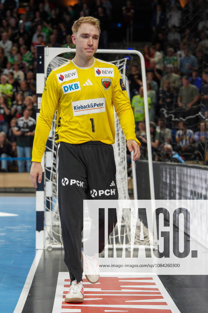 Im Bild: Lasse Ludwig (Fuechse Berlin, 1) 08.10.2026, Fuechse Berlin - FC Porto, EHF Handball Champions League, Saison 2026 27, Max-Schmeling-Halle