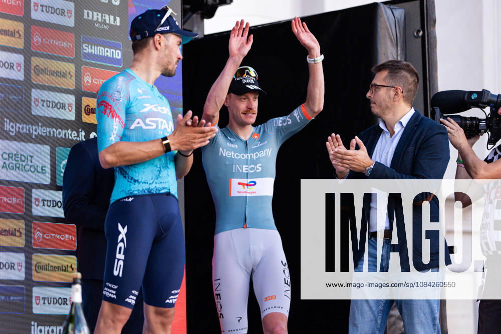 110th Gran Piemonte - Finish Dorian Godon of Netcompany Ineos wins the 110th Gran Piemonte, a 181km stage from Asti to Bra, in Italy, on October 8, 2026. Bra Italy