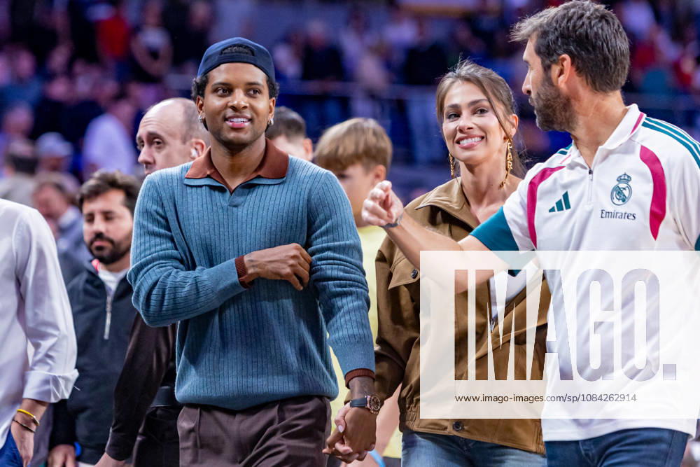 ESP: Euroleague Real Madrid v Partizan Belgrade Rodrygo Goes player of Real Madrid CF during the Euroleague match between Real Madrid and Partizan Mozzart Bet Belgrade played at Movistar Arena Stadium on October 8 2026 in Madrid Spain Madrid Spain Basketball