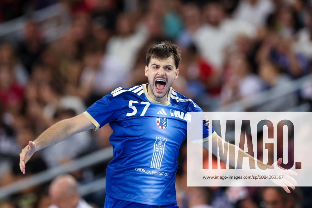HC Zagreb v Aalborg Handbold - EHF Champions League Men Group Phase - Group C ZAGREB, CROATIA - OCTOBER 8: Filip Glavas of HC Zagreb celebrates after a goal during the EHF Champions League match between HC Zagreb and Aalborg Handbold at Arena Zagreb on October 8, 2026 in Zagreb, Croatia. IgorxKralj PIXSELL