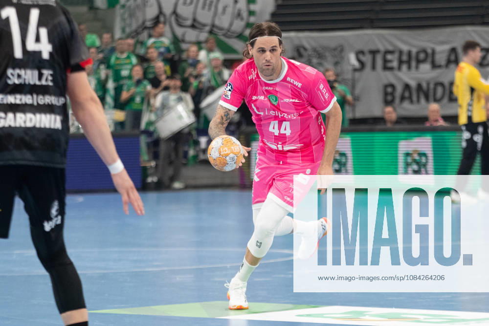 Handball, HBL2: SC DHfK Leipzig - TuS N-Lübbecke; 08.10.2026 Dean Bombac (44, SC DHfK Leipzig). Handball, 2. Bundesliga, Saison 2026 2027, 7. Spieltag: SC DHfK Leipzig vs. TuS N-Lübbecke am 08.10.2026 in der Quarterback Immobilien Arena Leipzig.