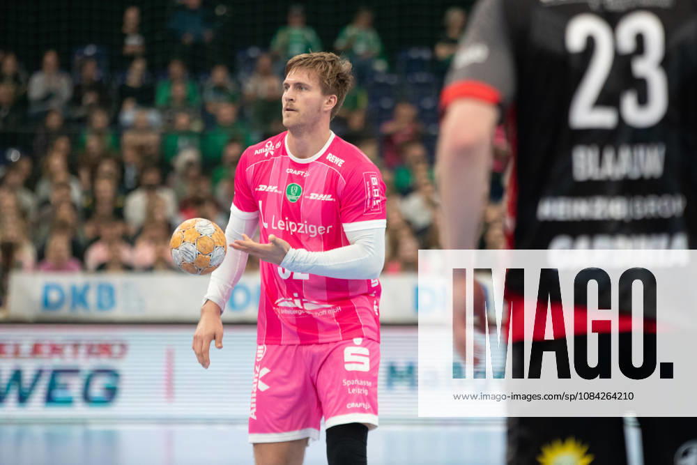 Handball, HBL2: SC DHfK Leipzig - TuS N-Lübbecke; 08.10.2026 Franz Semper (32, SC DHfK Leipzig). Handball, 2. Bundesliga, Saison 2026 2027, 7. Spieltag: SC DHfK Leipzig vs. TuS N-Lübbecke am 08.10.2026 in der Quarterback Immobilien Arena Leipzig.
