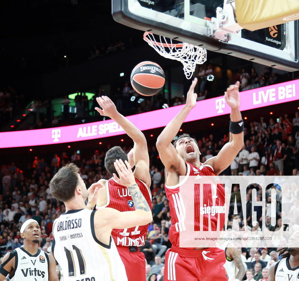 Rechts Oscar da SILVA (Muenchen), Basketball, Euro Le<mbague, 2026 27, FC Bayern München vs Virtus Bologna, 08.10.26, SAP Garden, Muenchen