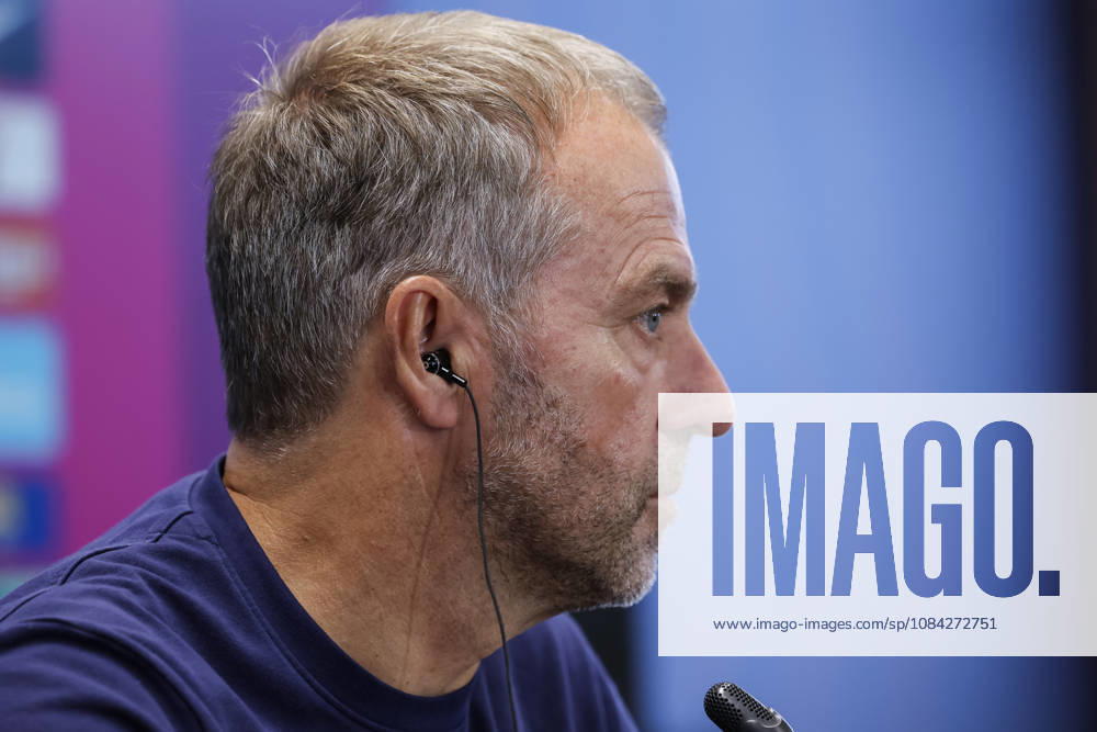 Hansi Flick, head coach of FC Barcelona, Barca attends his press conference, PK, Pressekonferenz during the training day of FC Barcelona ahead the Spanish League, LaLiga EA Sports, football match against Getafe CF at Ciudad Esportiva Joan Gamper on October 09, 2026 in Sant Joan Despi, Barcelona, Spain. FC Barcelona Training And Press Conference - LaLiga EA Sports - ZUMAa181 20261009_zaa_a181_045