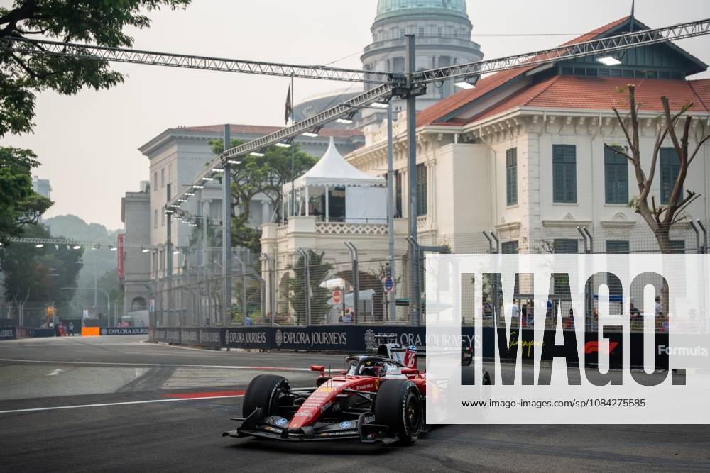 Charles Leclerc (MCO) (Scuderia Ferrari HP) during free practice 1 of the Formula 1 Singapore Grand Prix 2026 at the Marina Bay Street Circuit. F1 2026: (Free Practice 1) Singapore Grand Prix In Singapore, Singapore - 09 Oct 2026 - ZUMAs197 20261009_aaa_s197_053