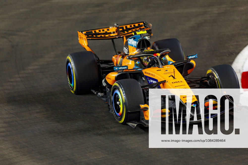 9th October 2026; Marina Bay, Singapore; Formula 1, Singapore Grand Prix, Free Practice and Sprint Qualifying Day; Lando Norris (1) of Great Britain and McLaren Mastercard F1 Team during qualifying StephenxBlackberry