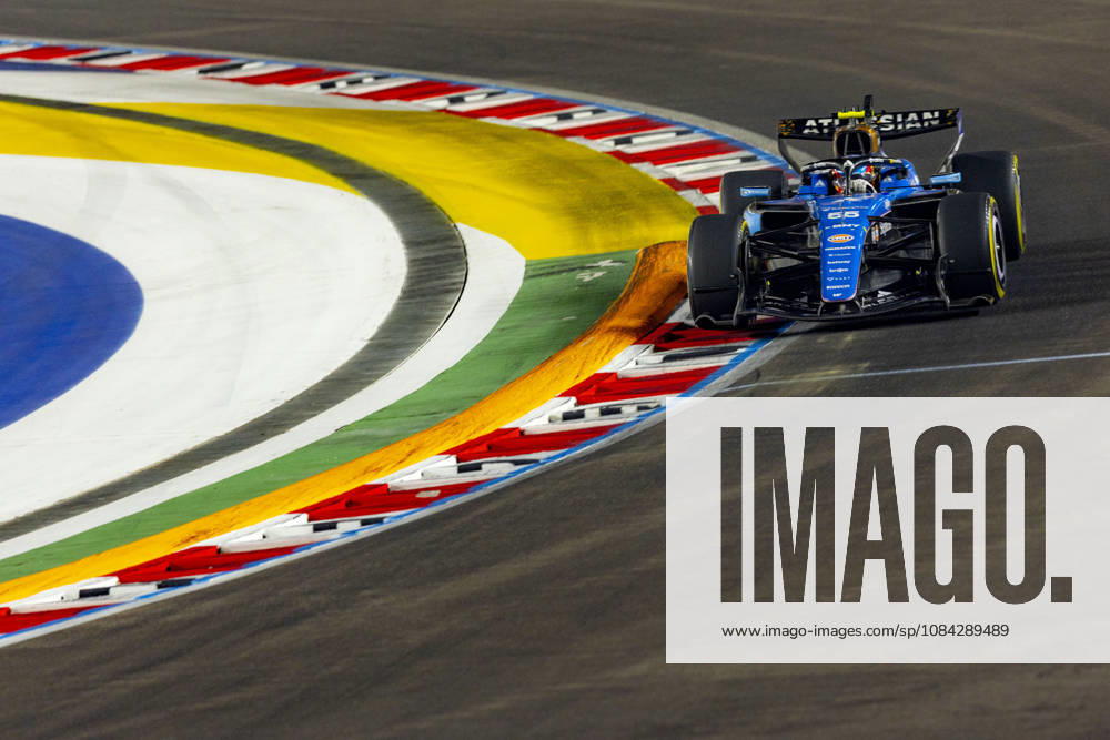 9th October 2026; Marina Bay, Singapore; Formula 1, Singapore Grand Prix, Free Practice and Sprint Qualifying Day; Carlos Sainz Jr (55) of Spain and Atlassian Williams F1 Team during qualifying StephenxBlackberry