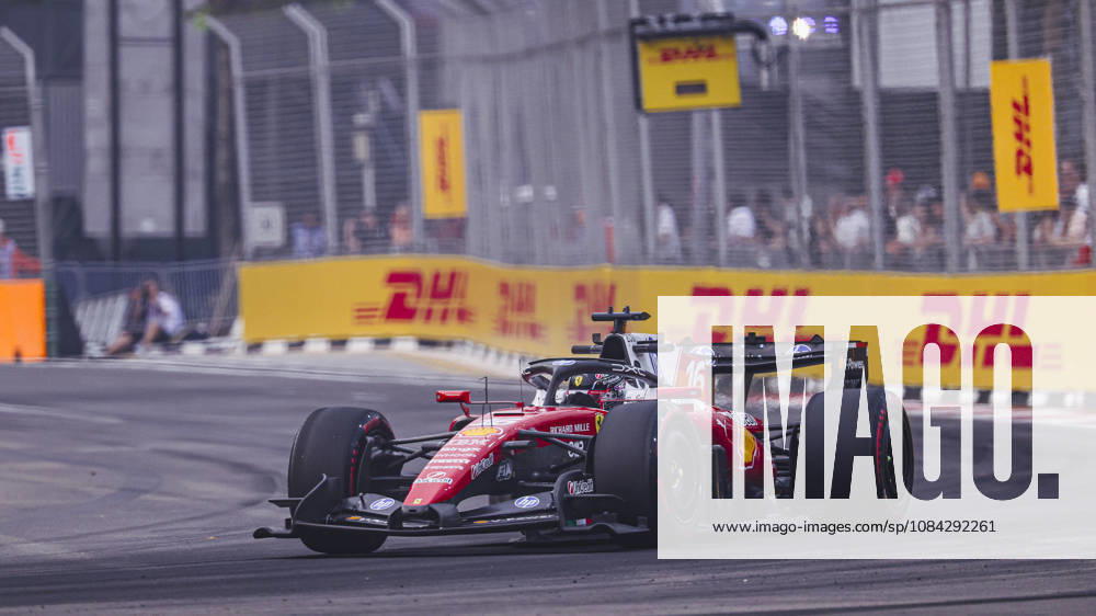 CHARLES LECLERC of Scuderia Ferrari sets the second-fastest lap time during FP1 of the 2026 Formula 1 Singapore Grand Prix at Marina Bay Street Circuit in Singapore. Singapore Singapore - ZUMAh201 20261009_zsp_h201_025