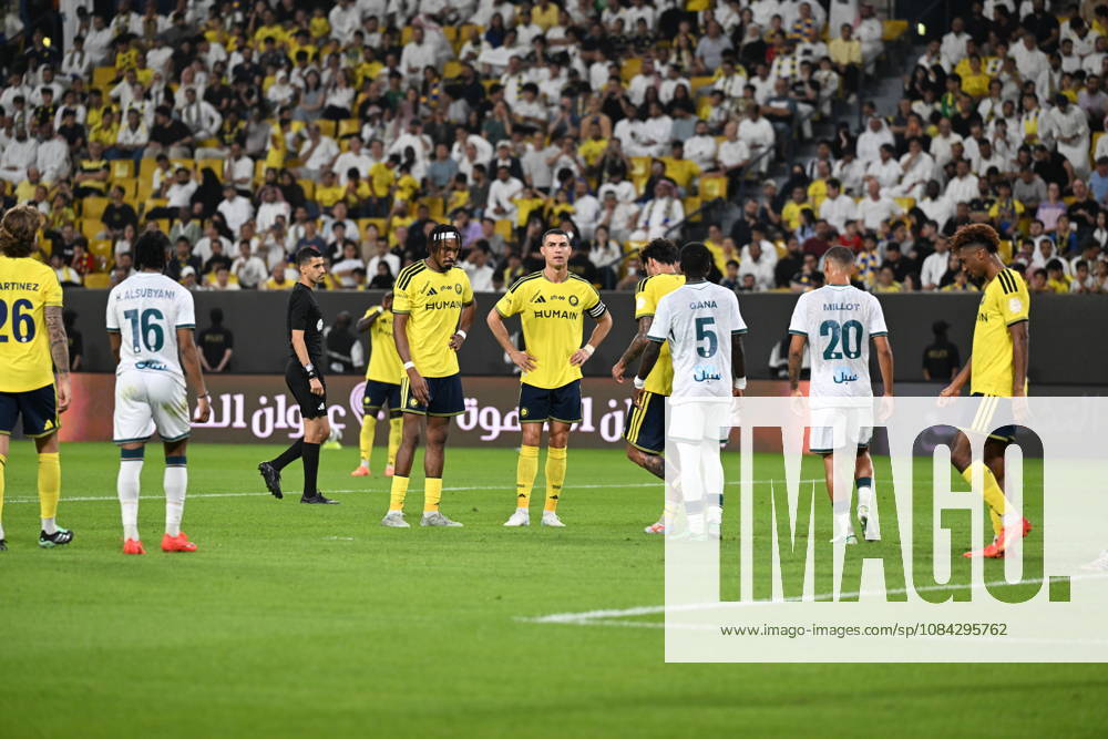 Al Nassr v Al Draih - Saudi Pro League RIYADH, SAUDI ARABIA - OCTOBER 9: Cristiano Ronaldo (C) of Al-Nassr is seen ahead of the Saudi Pro League (SPL) match between Al Nassr and Al Draih at the King Saud University Stadium in Riyadh, Saudi Arabia on October 9, 2026. Mohammed Saad Anadolu Riyadh Saudi Arabia. Editorial use only. Please get in touch for any other usage.