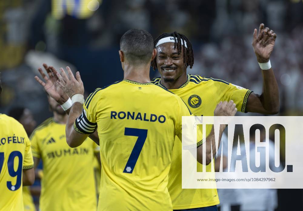 Al Nassr v Al Draih - Saudi Pro League RIYADH, SAUDI ARABIA - OCTOBER 9: Cristiano Ronaldo of Al-Nassr celebrates after scoring a goal during the Saudi Pro League (SPL) match between Al Nassr and Al Draih at the King Saud University Stadium in Riyadh, Saudi Arabia on October 9, 2026. Mohammed Saad Anadolu Riyadh Saudi Arabia. Editorial use only. Please get in touch for any other usage.