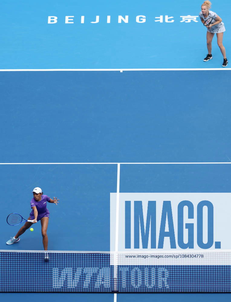 (261010) -- BEIJING, Oct. 10, 2026 -- Katerina Siniakova Zhang Shuai (L) compete during the women s doubles semifinal match between Katerina Siniakova (the Czech Republic) Zhang Shuai (China) and Erin Routliffe (New Zealand) Aldila Sutjiadi (Indonesia) at 2026 China Open tennis tournament in Beijing, China, Oct. 10, 2026. ) (SP)CHINA-BEIJING-TENNIS-CHINA OPEN-WOMEN S DOUBLES (CN) ZhangxChenlin
