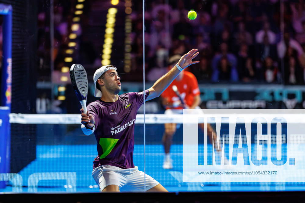 DÜSSELDORF, GERMANY - 10 OCTOBER 2026: Image shows Leandro Roman Augsburger (ARG) during CUPRA Germany Premier Padel P2 2026 Day 7: Semifinals at CASTELLO Düsseldorf on 10 10 2026 in Düsseldorf, Germany. Germany