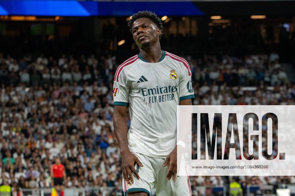 Auro lien Tchouamo ni (Real Madrid) seen in action during the La Liga EA SPORTS 2026-2027 match between Real Madrid and Villarreal..Final score: Real Madrid 1 - 0 Villarreal La Liga EA SPORTS 2026-2027 - (Match Finished) Real Madrid Vs. Villarreal In Madrid, Spain - 10 Oct 2026 - ZUMAs197 20261010_aaa_s197_322