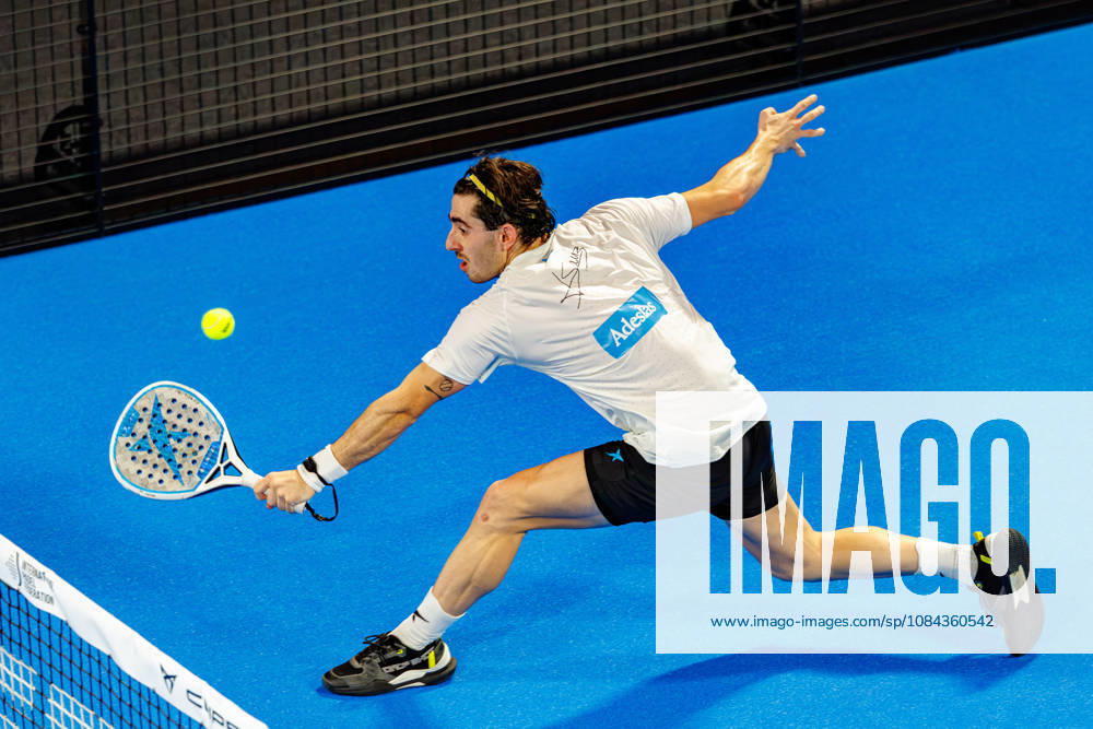 DÜSSELDORF, GERMANY - 10 OCTOBER 2026: Image shows Jon Sanz (ESP) during CUPRA Germany Premier Padel P2 2026 Day 7: Semifinals at CASTELLO Düsseldorf on 10 10 2026 in Düsseldorf, Germany. Germany