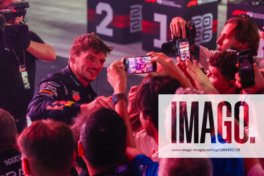 Max Verstappen wins 2026 Formula 1 Singapore Grand Prix SINGAPORE - OCT 11: Red Bull Racing driver Max Verstappen celebrates on the podium after winning the Formula 1 Singapore Grand Prix at the Marina Bay Street Circuit in Singapore on October 11, 2026. Daniel Ceng Anadolu Singapore Singapore. Editorial use only. Please get in touch for any other usage.