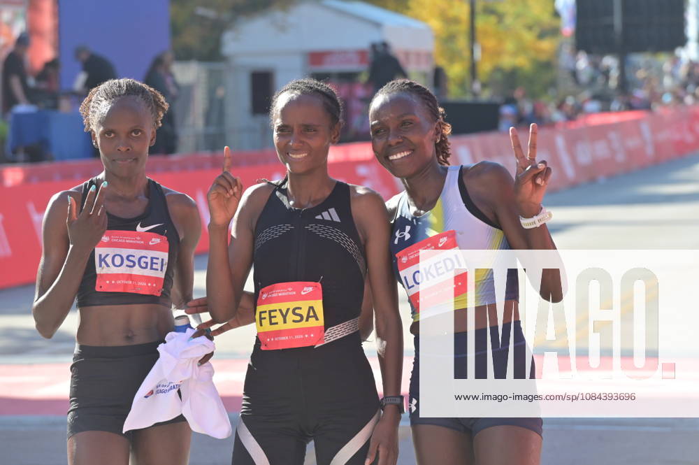 Chicago Marathon 2026 CHICAGO, ILLINOIS - OCTOBER 11: Ethiopian runner Hawi Feysa crosses the finish line to win the women s professional division at the 48th Bank of America Chicago Marathon in Chicago, United States on October 11, 2026. Over 55,000 participants competed on the 26.2-mile course starting and finishing in Grant Park. Jacek Boczarski Anadolu Chicago United States. Editorial use only. Please get in touch for any other usage.