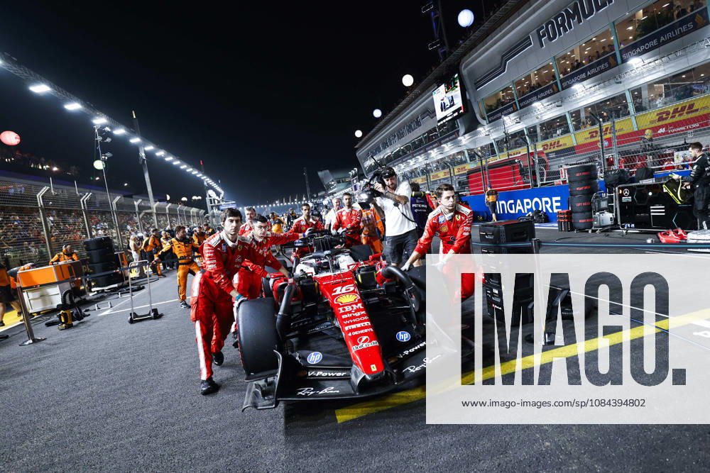F1 - SINGAPORE GRAND PRIX 2026 LECLERC Charles (mco), Scuderia Ferrari SF-26, portrait, starting grid during the 2026 Formula 1 Singapore Grand Prix, 17th round of the 2026 Formula One World Championship, WM, Weltmeisterschaft from October 9 to 11, 2026 on the Marina Bay Street Circuit, in Singapore, Singapore - SingaporeSingapore