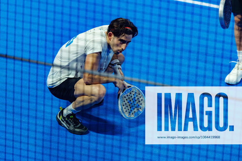 DÜSSELDORF, GERMANY - 11 OCTOBER 2026: Image shows Jon Sanz (ESP) during CUPRA Germany Premier Padel P2 2026 Day 8: Finals at CASTELLO Düsseldorf on 11 10 2026 in Düsseldorf, Germany. Germany