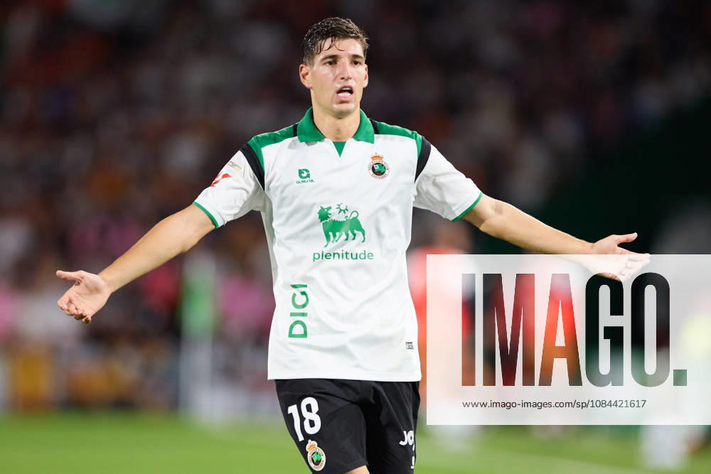 Matteo Prati of Real Racing Club de Santander reacts during the LaLiga EA Sports match between Real Racing Club de Santander and Valencia CF at Campos de de El Sardinero on October 11, 2026, in Santander, Spain. Real Racing Club De Santander V Valencia CF - LaLiga EA Sports - ZUMAa181 20261011_zaa_a181_381