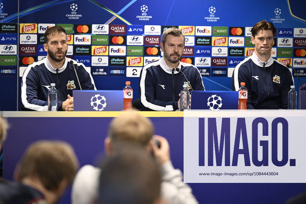 Champions League soccer, Viking vs. Bayern Munich, Stavanger, October 12, 2026. Press conference with Viking coach Bjarte Lunde Aarsheim ahead of the Champions League match between Viking and Bayern Munich. Photo by Carina Johansen, NTB, Stavanger, Norway. . RESTRICTED USE FOR BETTING. COMCOMPANIES