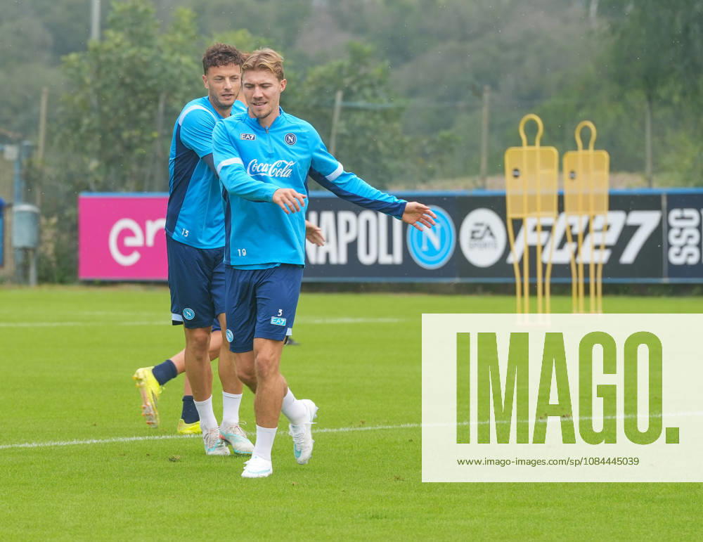 SSC Napoli training session at Castelvolturno Lorenzo Lucca of SSC Napoli During the pre-match training session for the Champions League game between Villarreal and Napoli at Castelvolturno on October 12, 2026. Castelvolturno Centro Sportivo SSC Napoli Campania ITALIA