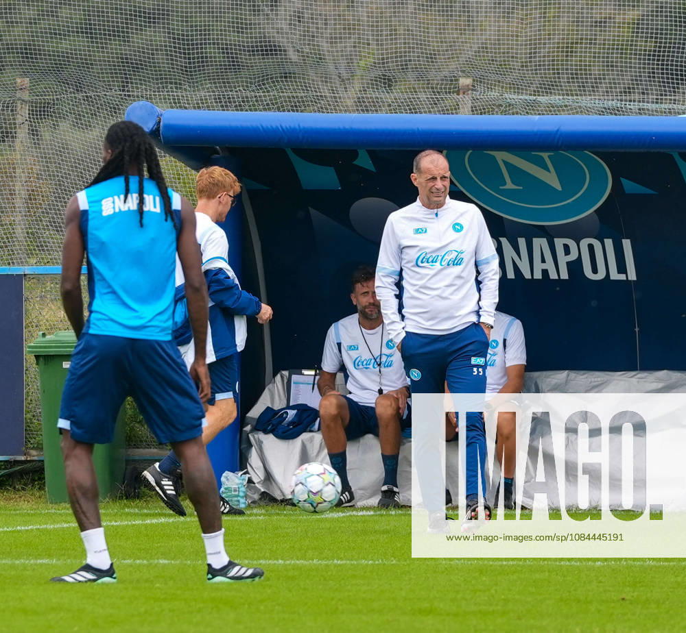 Massimiliano Allegri Head Coach of SSC Napoli During the pre-match training session for the Champions League game between Villarreal and Napoli at Castelvolturno on October 12, 2026. SSC Napoli Training Session At Castelvolturno - ZUMAs236 20261012_aap_s236_010
