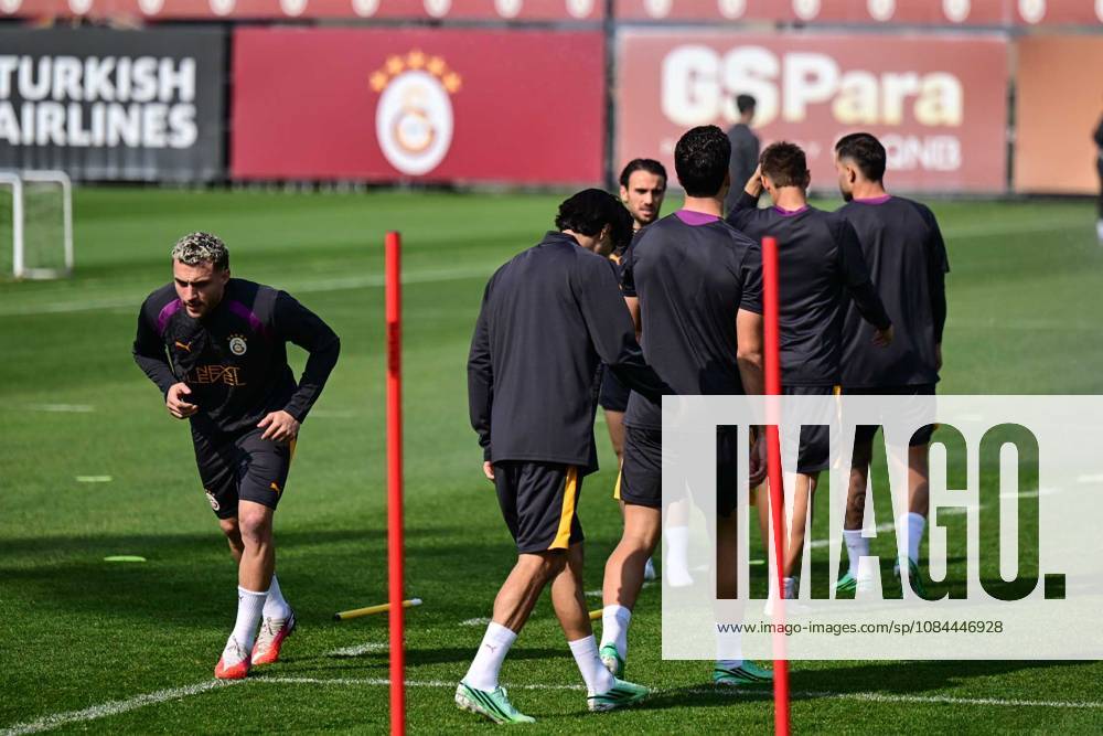 Galatasaray complete final training session in Istanbul ahead of Barcelona clash ISTANBUL, TURKIYE - OCTOBER 12: Galatasaray players complete their final training session ahead of their UEFA Champions League second-round match against Barcelona at the Kemerburgaz Metin Oktay Training Facility in Istanbul, Turkiye, on October 12, 2026. The training session, led by head coach Okan Buruk and open to the media for the first 15 minutes, began with warm-up exercises, continued with an 8-on-2 ball-possession drill and concluded with tactical preparations for the Barcelona match. Cem Tekkesinoglu Anadolu Istanbul Turkey. Editorial use only. Please get in touch for any other usage.