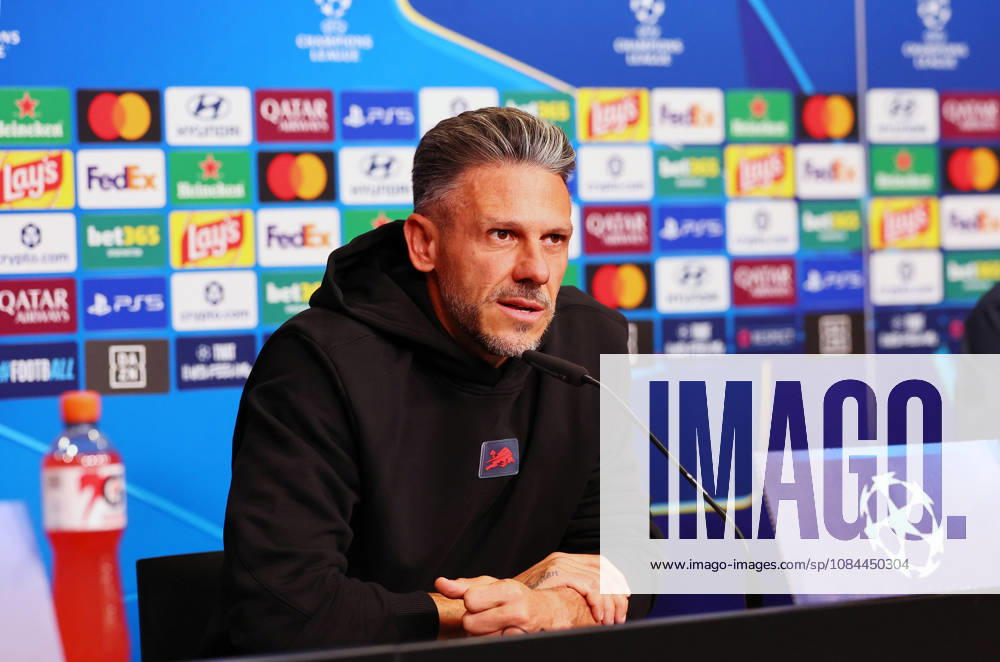 RB Leipzig - PK Champions League Leipzig, 12.10.2026, RB Akademie, UEFA Champions League , RB Leipzig - Pressekonferenz am Vortag von RBLeipzig v. PSV Eindhoven , Im Bild: Trainer Martin Demichelis, RB Leipzig ,