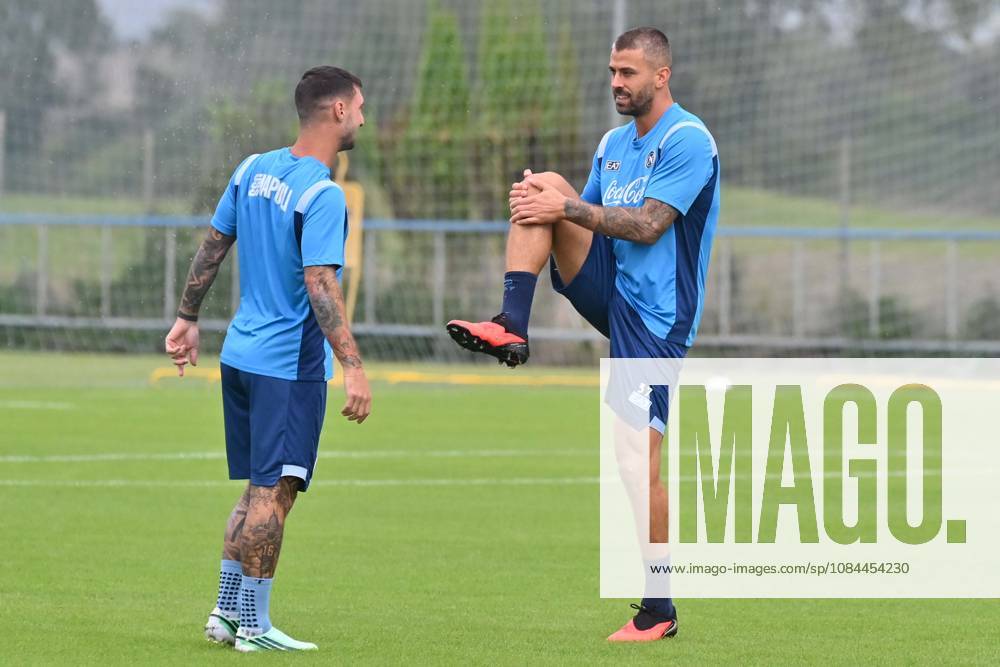 Foto IPP Felice De Martino Castel Volturno (Ce) 12 10 2026 Allenamento Napoli pre gara Champions League con il Villareal Nella foto: Leonardo Spinazzola Italy Photo Press World Copyright Castel Volturno italy ITALY