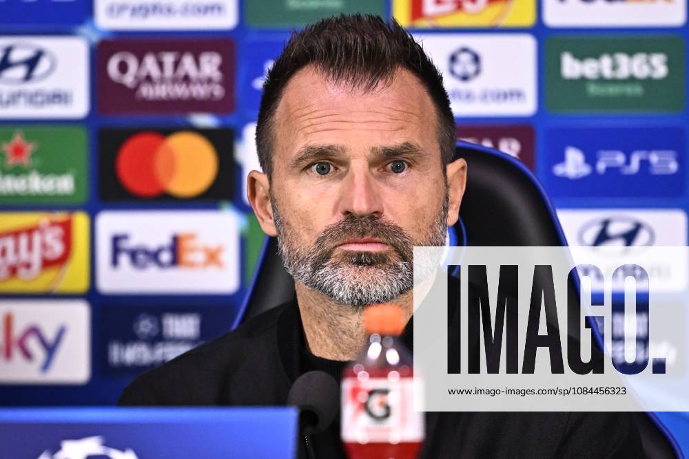 Inter Milan v Club Brugge - UEFA Champions League Media Activities 12 10 2026 MILAN, ITALY - OCTOBER 12 : Leko Ivan head coach of Club Brugge speaking with the media during a pre-match press conference, PK, Pressekonferenz ahead of the UEFA Champions League 2026 27 League Phase matchday 2 match between Inter Milan and Club Brugge on October 12, 2026 in Milan, Italy, 12 10 2026 Milan Italy