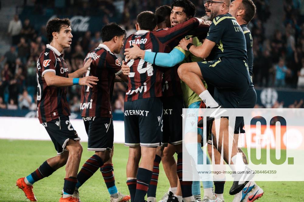 ESP: LaLiga EA Sports UD Levante v Sevilla FC players of Levante celebrate during LaLiga EA Sports, between UD Levante v Sevilla CF played at Ciudad de Valencia Stadium in Valencia on October 12, 2026 in Spain; Valencia Spain Futbol