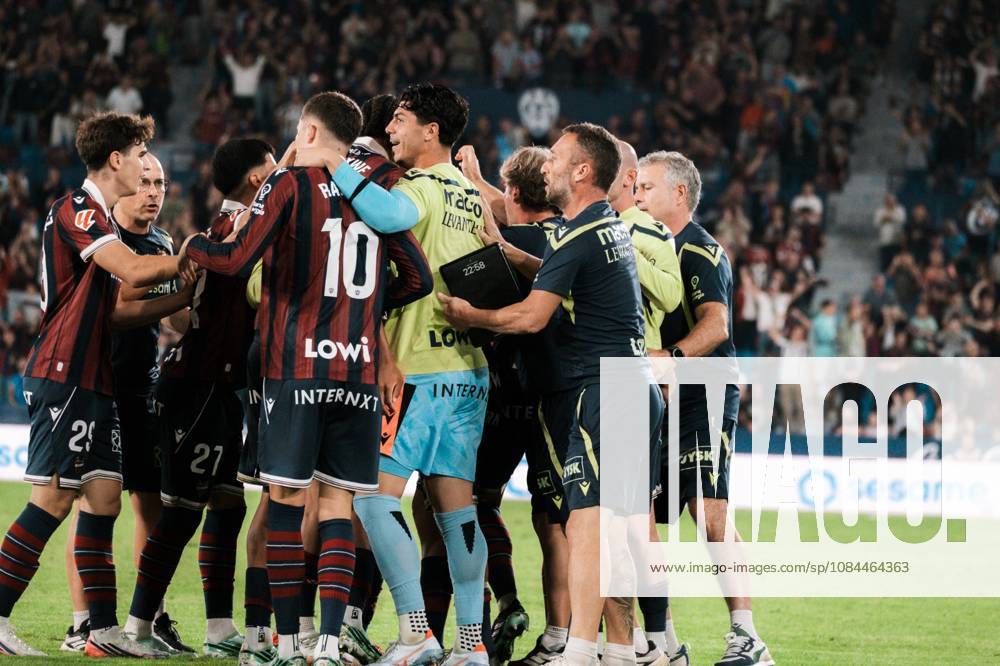 ESP: LaLiga EA Sports UD Levante v Sevilla FC players of Levante celebrate during LaLiga EA Sports, between UD Levante v Sevilla CF played at Ciudad de Valencia Stadium in Valencia on October 12, 2026 in Spain; Valencia Spain Futbol