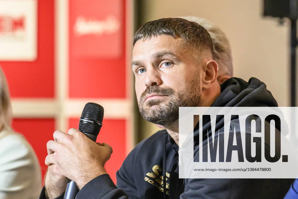 Im Bild v.l.: Roman Fress – WBO-Inter-Continential-Champion, GER, Magdeburg, SES, Erste Pressekonferenz vor der SES-Box-Gala am Samstag, 14. November 2026, Messe Magdeburg, 13.10.2026,