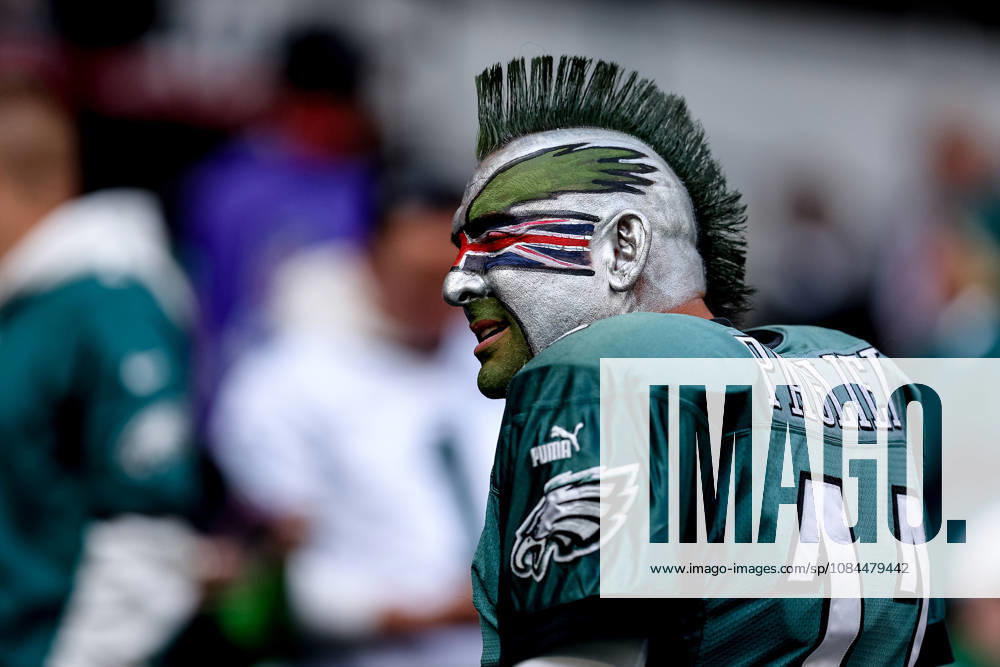 Jacksonville Jaguars v Philadelphia Eagles, International Series Philadelphia Eagles fan before the International Series match between Jacksonville Jaguars and Philadelphia Eagles at Tottenham Hotspur Stadium, London, UK on 11 October 2026. London Tottenham Hotspur Stadium London UK Editorial use only ,