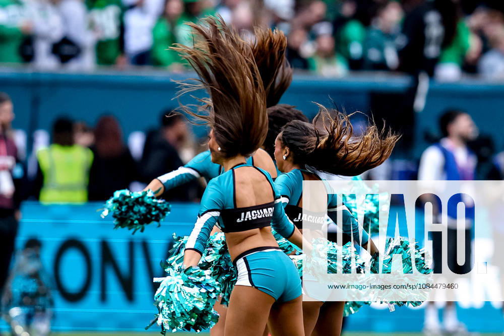 Jacksonville Jaguars v Philadelphia Eagles, International Series Jacksonville Jaguar cheerleaders during the International Series match between Jacksonville Jaguars and Philadelphia Eagles at Tottenham Hotspur Stadium, London, UK on 11 October 2026. London Tottenham Hotspur Stadium London UK Editorial use only ,