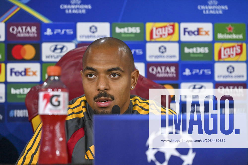 SOCCER - UEFA Champions League - AS Roma - press conference, PK, Pressekonferenz Photo by IPA ABACAPRESS.COM89631954 - Donyell Malen of Roma during the 2026-2027 UEFA Champions League match between AS Roma and Real Madrid, at the press conference and pre-match training session at the Trigoria Training Center on October 13, 2026, in Rome, Rome. during the AS Roma press conference for the UEFA Champions League soccer match in Rome, Italy, on October 13, 2026 Roma Italy