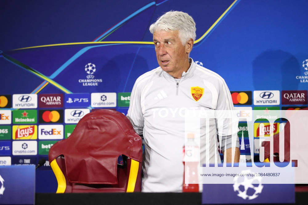 SOCCER - UEFA Champions League - AS Roma - press conference, PK, Pressekonferenz Photo by IPA ABACAPRESS.COM89631938 - October 13, 2026 Champions League: Gasperini and Malen Press Conference Training Sessions In the photo: Gasperini (Photo by Gino Mancini) Roma Italy