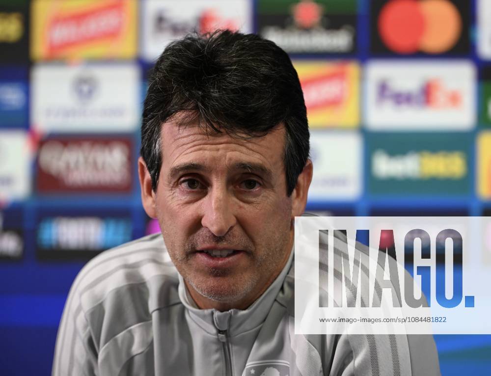 Aston Villa v Fenerbahce - UEFA Champions League TAMWORTH, UNITED KINGDOM - OCTOBER 13: Head coach of Aston Villa Unai Emery holds a press conference, PK, Pressekonferenz ahead of the UEFA Champions League second matchday against Fenerbahce at the Bodymoor Heath Training Ground, in Tamworth, United Kingdom on October 13, 2026. Rasid Necati Aslim Anadolu Tamworth United Kingdom. Editorial use only. Please get in touch for any other usage.