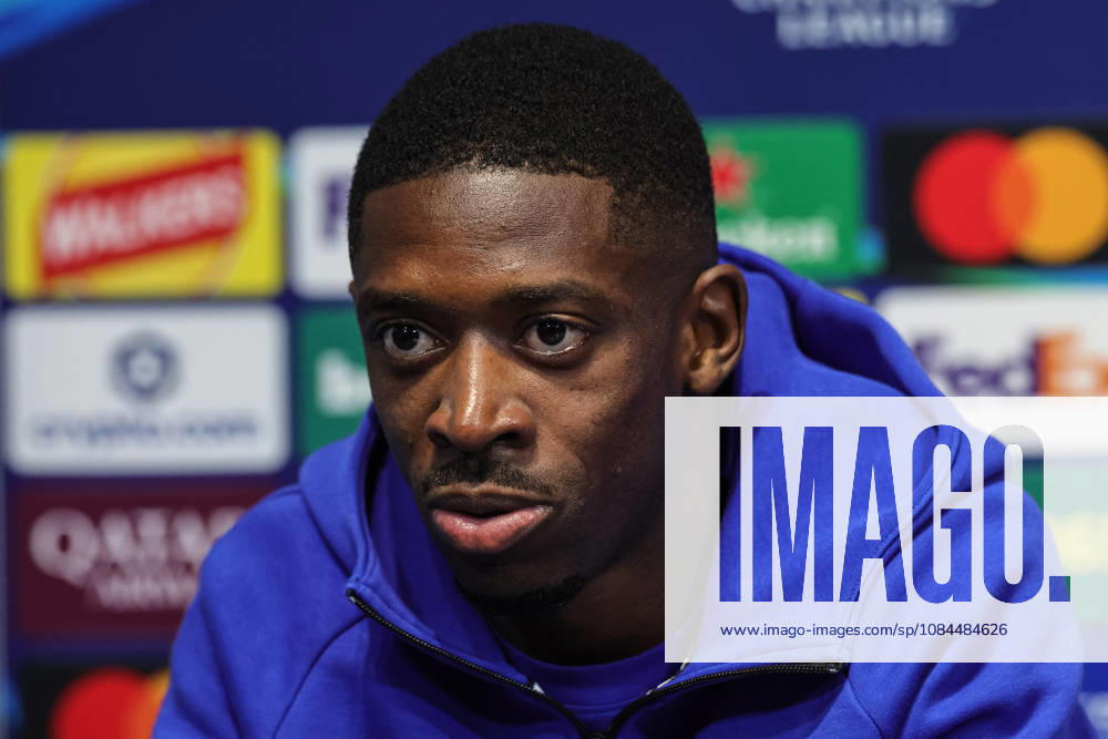 UEFA Champions League press conference, PK, Pressekonferenz and open training Matchday 2 of 8 Manchester City v Paris Saint-Germain Ousmane Dembele of Paris Saint-Germain speaks during the UEFA Champions League press conference and open training Matchday 2 of 8 Manchester City vs Paris Saint-Germain at City Football Academy, Manchester, United Kingdom on 13 October 2026 (Photo by Mark Cosgrove News Images) Manchester City Football Academy Greater Manchester United, ManU Kingdom