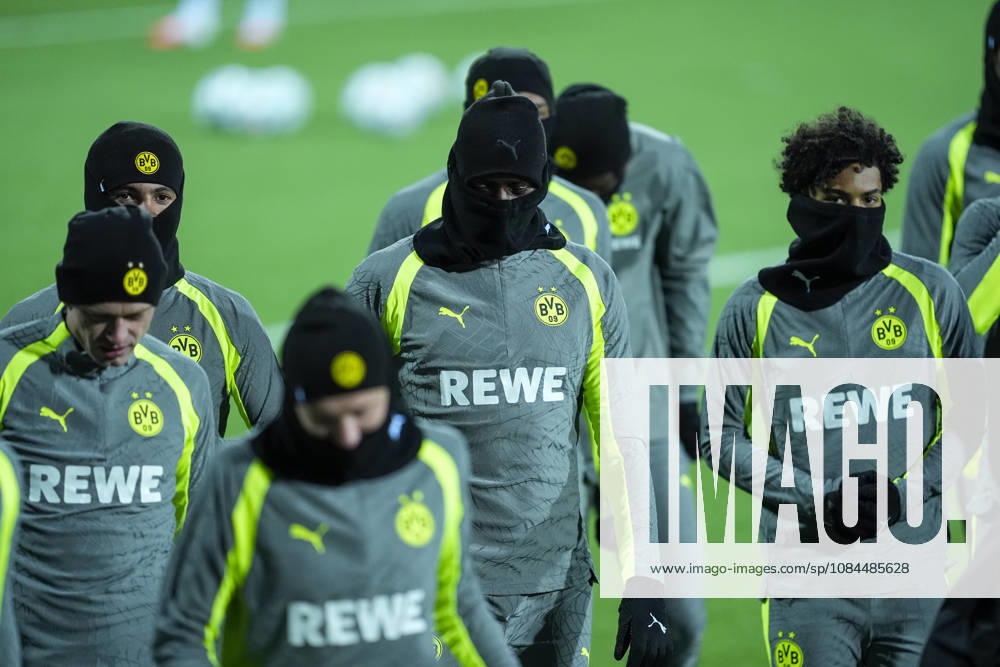 Champions League Bodo Glimt Borussia Dortmund Bodo 20261013 Borussia Dortmund trains at Aspmyra Stadium on the day of the Champions League soccer match between Bodo Glimt and Borussia Dortmund. Photo: Terje Pedersen, NTB, Bodo, Norway. . RESTRICTED USE FOR BETTING COMPANIES.