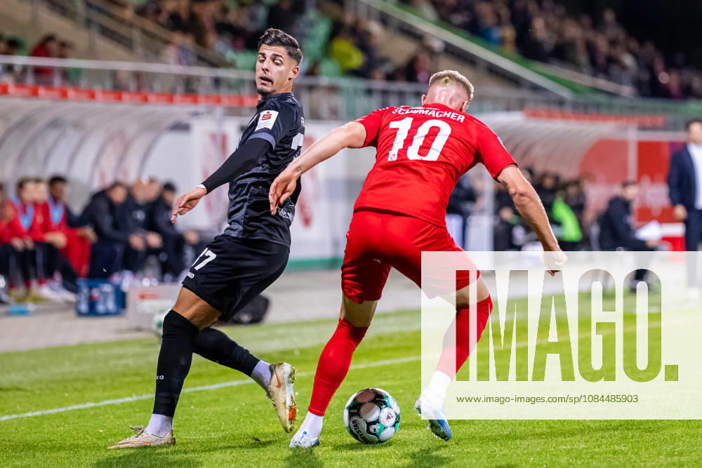 (L-R) Ivan Franjic (FC Wuerzburger Kickers, 37) im Zweikampf mit Kevin Schumacher (TSV Havelse, 10) GER, TSV Havelse vs. FC Wuerzburger Kickers, Fussball, 3. Liga, 9. Spieltag, Spielzeit 2026 2027, 13.10.2026 DFL Regulations prohibit any use of photographers as image sequences and or quasi-video. GER, TSV Havelse vs. FC Wuerzburger Kickers, Fussball, 3. Liga, 9. Spieltag, Spielzeit 2026 2027, 13.10.2026 Hannover