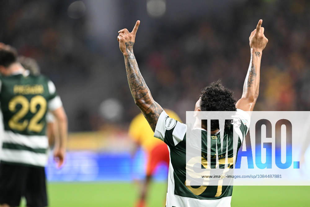RC Lens vs Sporting CP Luis Suarez (97) of Sporting CP celebrates after scoring the 0-1 goal during the Uefa Champions League matchday 2 game in the League phase in season 2026 - 2027 between Racing Club de Lens and Sporting CP Lisbon on October 13 , 2026 in Lens, France. (Photo by David Catry Sportpix) Lens Stade Bollaert Delelis France