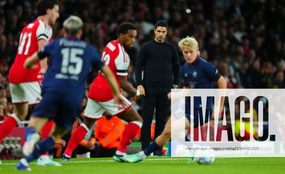 Arsenal Manager Mikel Arteta Arsenal v Lille, UEFA Champions League, Football, Emirates Stadium, London, UK - 13 Oct 2026London Emirates Stadium United Kingdom