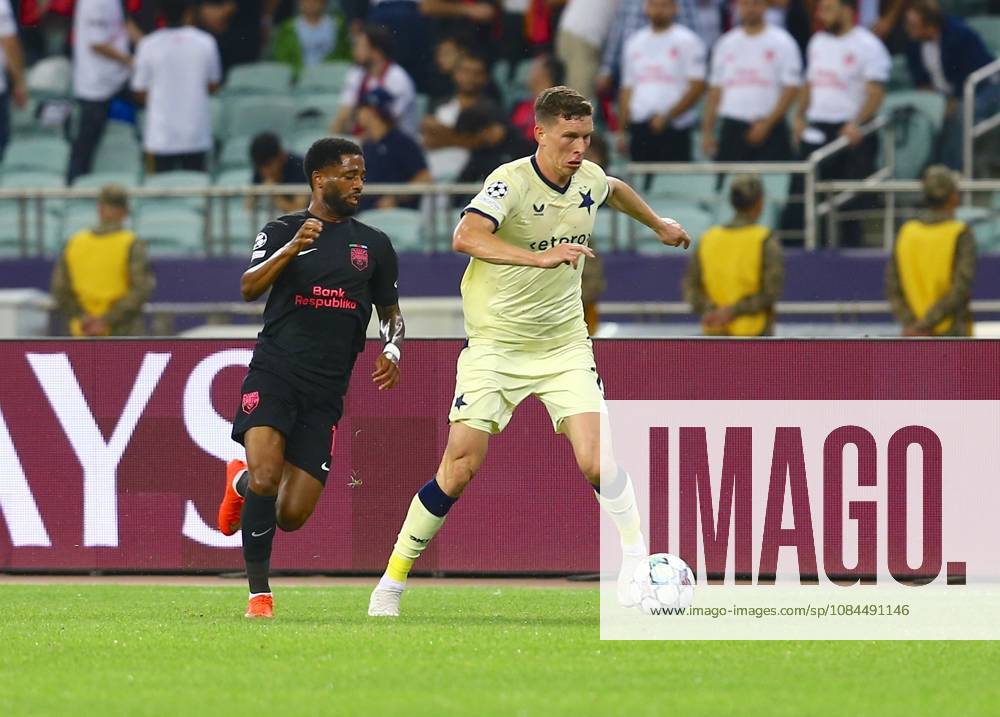 Sabah FK v Slavia Prague - UEFA Champions League BAKU, AZERBAIJAN - OCTOBER 13 : Lukas Provod of Slavia Prague in action during the UEFA Champions League match day two between Sabah FK and Slavia Prague at Olympic Stadium in Baku, Azerbaijan on October 13, 2026. Resul Rehimov Anadolu Baku Azerbaijan. Editorial use only. Please get in touch for any other usage.