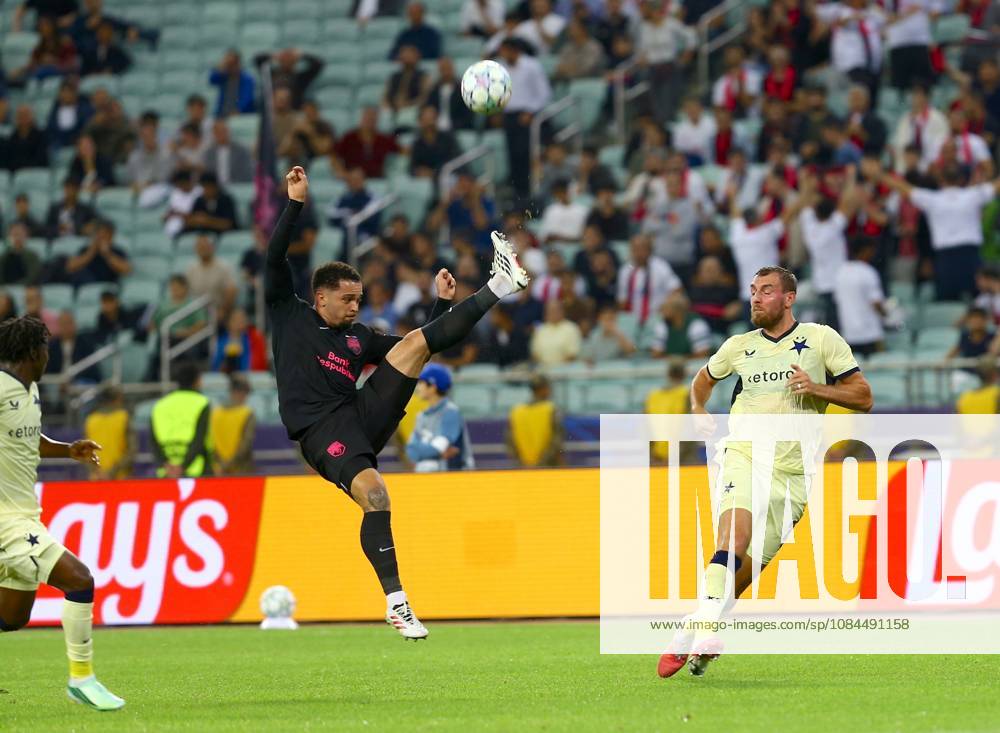 Sabah FK v Slavia Prague - UEFA Champions League BAKU, AZERBAIJAN - OCTOBER 13 : Players in action during the UEFA Champions League match day two between Sabah FK and Slavia Prague at Olympic Stadium in Baku, Azerbaijan on October 13, 2026. Resul Rehimov Anadolu Baku Azerbaijan. Editorial use only. Please get in touch for any other usage.