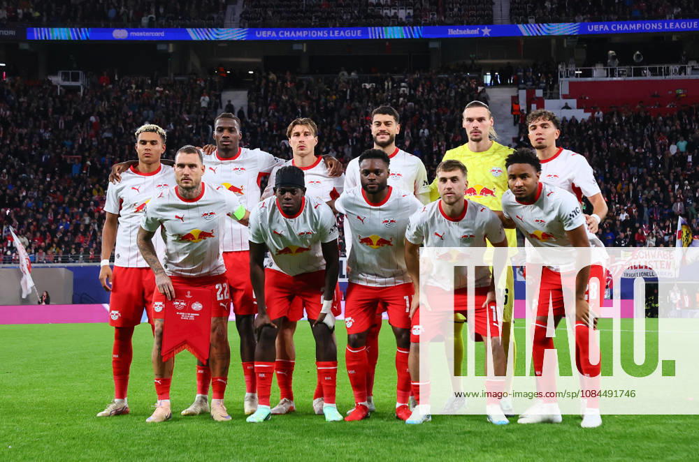 RB Leipzig - PSV Eindhoven Champions League Leipzig, 13.10.2026, Red Bull Arena, UEFA Champions League , RBLeipzig (GER) vs. PSV Eindhoven (NED) , Im Bild: RB Leipzig, Mannschaftsbild, Startelf ,
