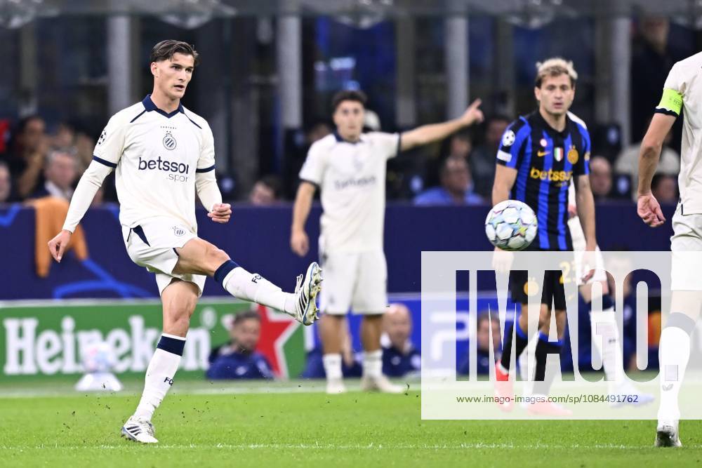Inter Milan v Club Brugge - UEFA Champions League MILAN, ITALY - OCTOBER 13 : Potts Freddie midfielder of Club Brugge in action during the UEFA Champions League 2026 27 League Phase matchday 2 match between Inter Milan and Club Brugge on October 13, 2026 in Milan, Italy, 13 10 2026 Milan Italy